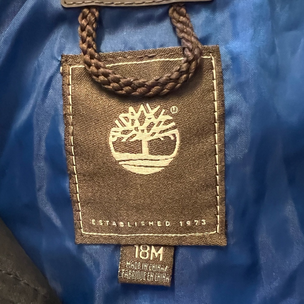 Timberland Kids Black and Blue Jacket - Picture 3 of 3
